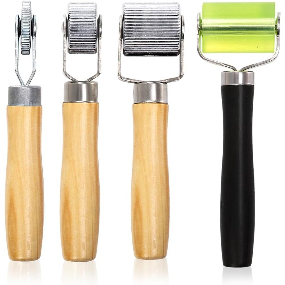 4-Pack Car Sound Deadening Roller Tool with Bearings, Seam Roller for Sound