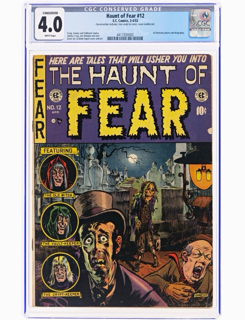 Haunt of Fear #12 (1952 EC Comics) CGC 4.0 Conserved Golden Age Horror