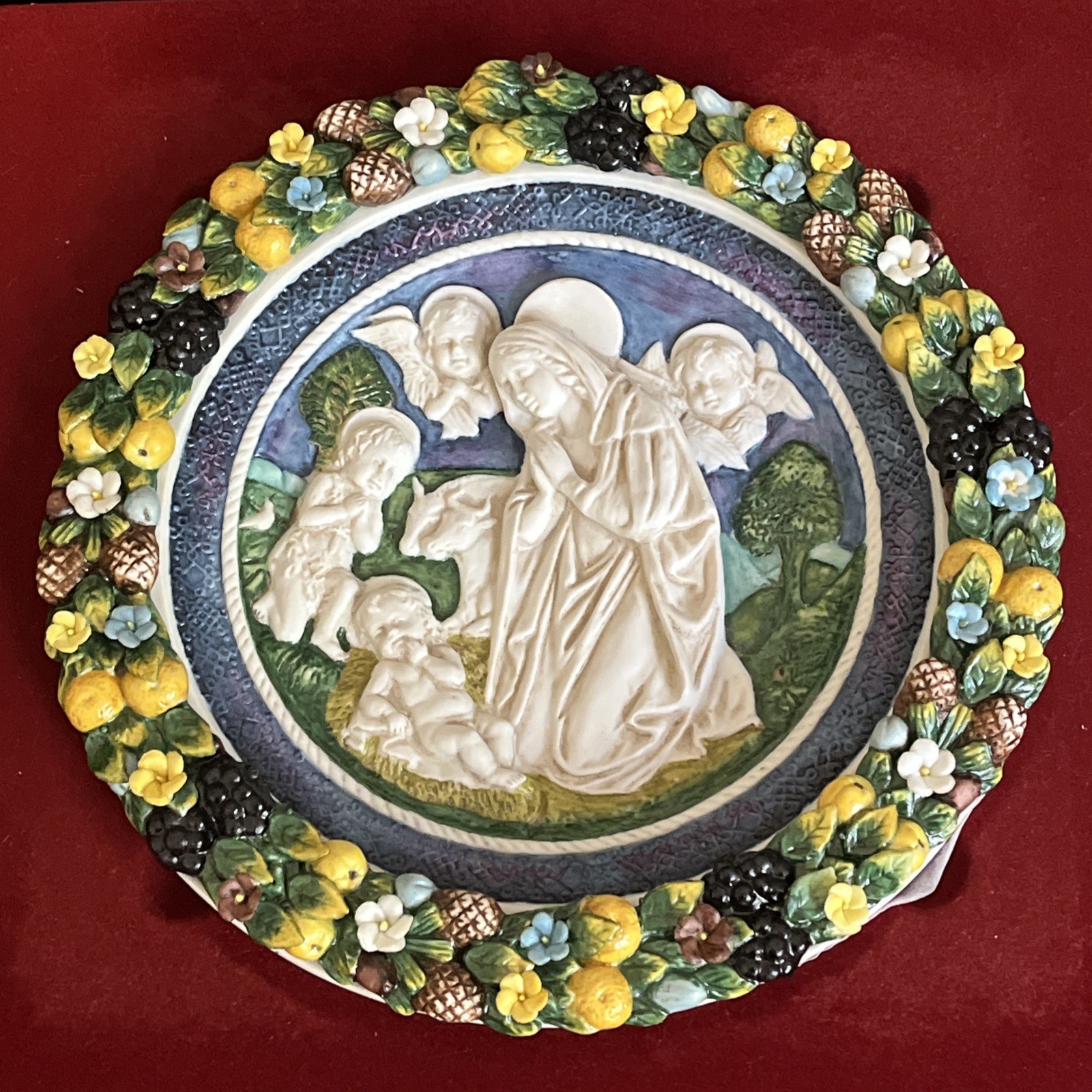 ADORATION by ANDREA DELLA ROBBIA River Shore Collector Plate 1534/5000 Excellent ADORATION by ANDREA DELLA ROBBIA River Shore Collector Plate 1534/5000 Excellent