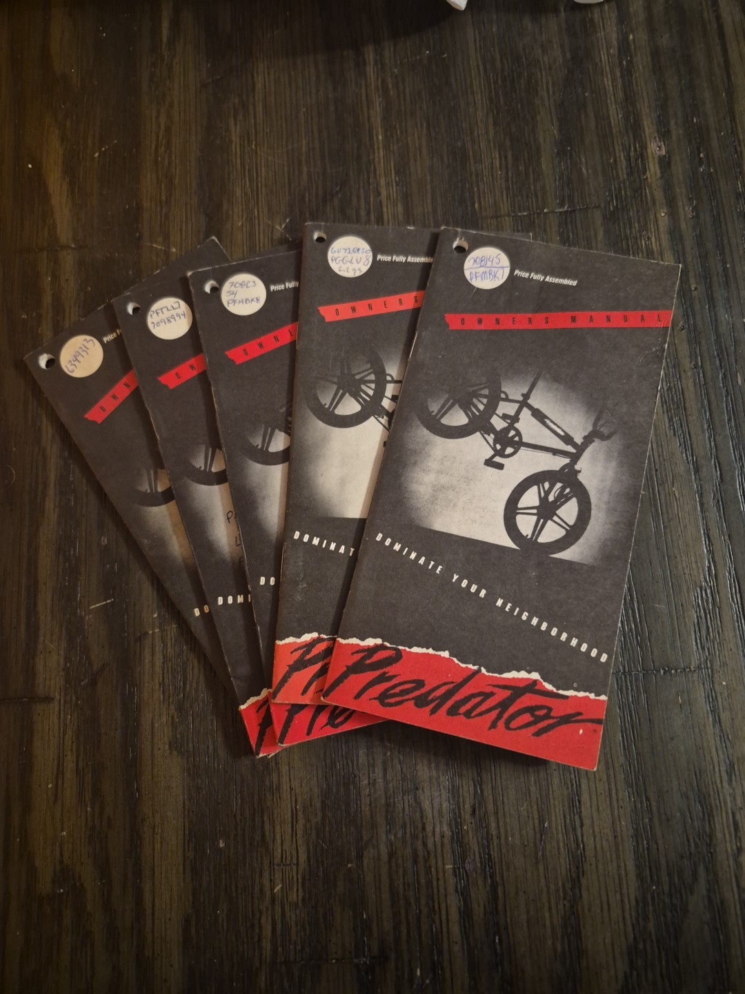Vintage Og 1985 Schwinn Predator Bmx Freestyle Bicycle Owners Manual Old School 