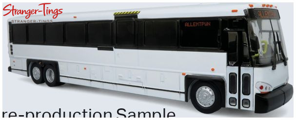 Iconic Replicas MCI D4500CT Coach: Blank White ABS Plastic 1:50