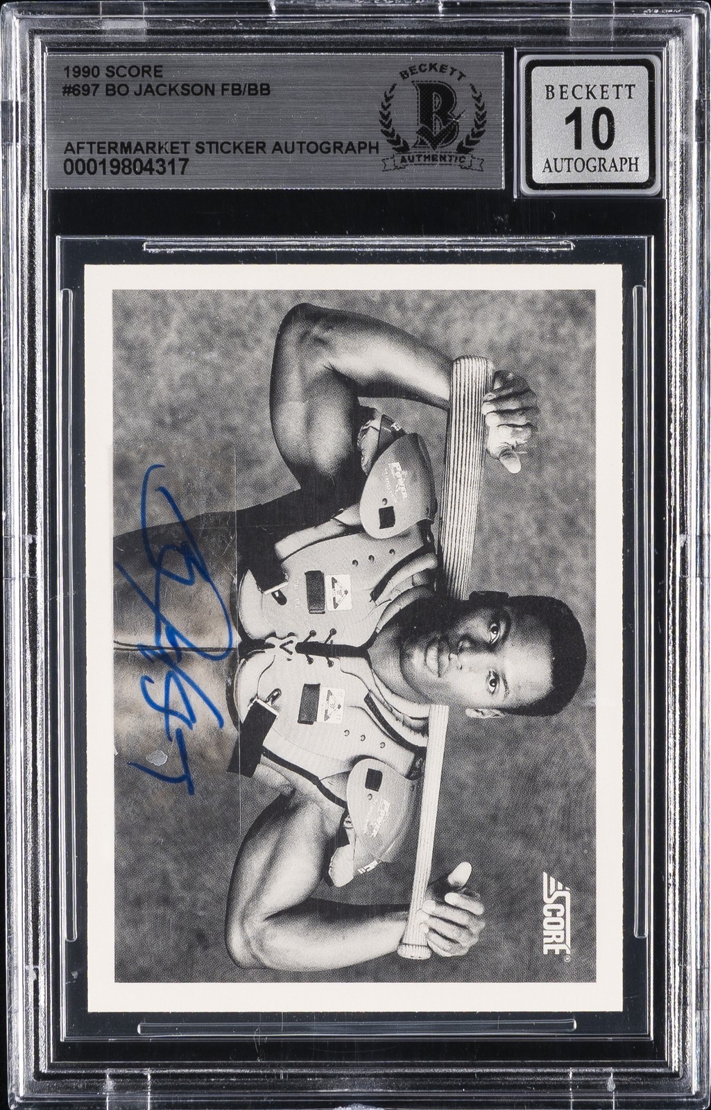 1990 SCORE #697 BO JACKSON BGS 10