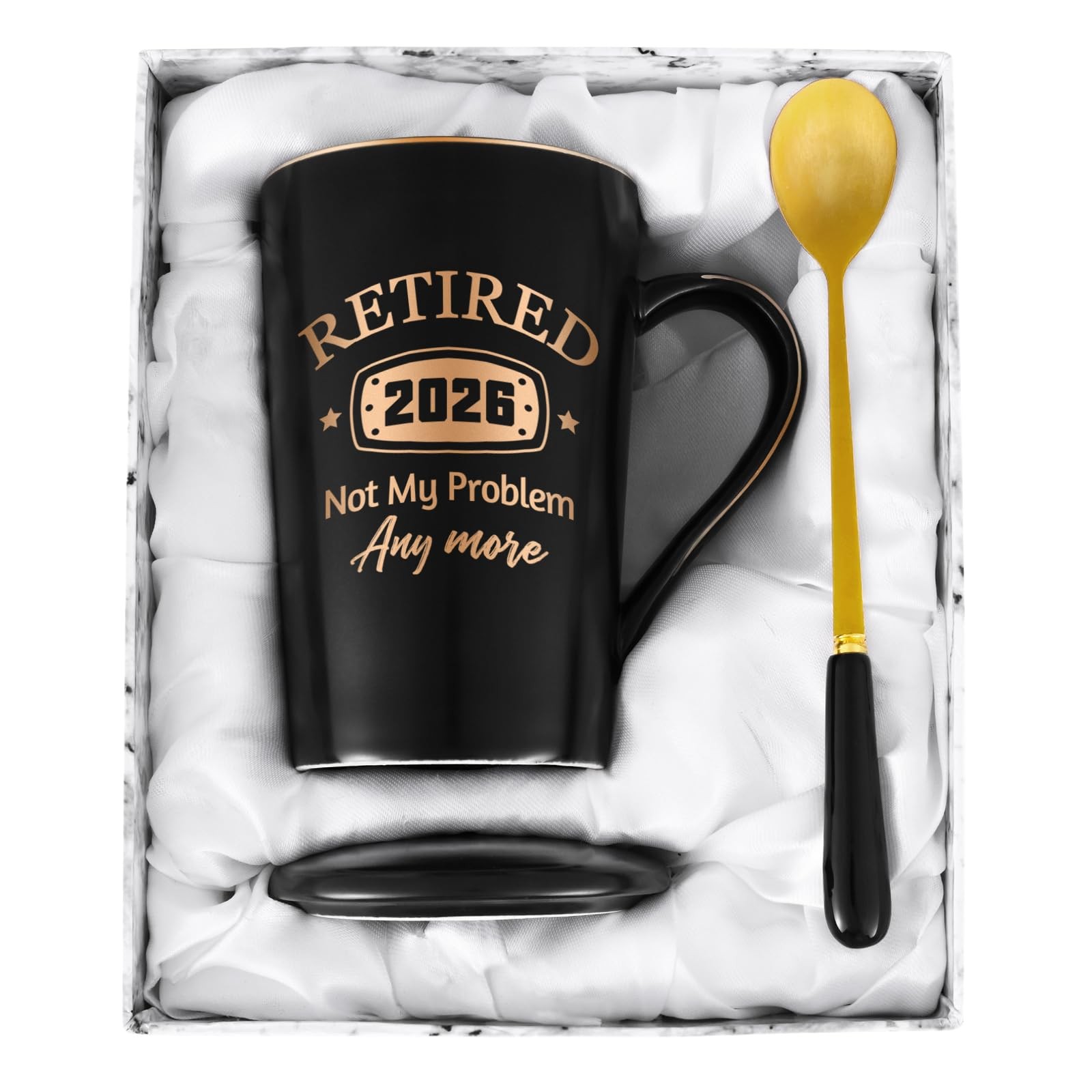 YHRJWN Retirement Gifts for Men Women, 2026 Retired Mug 14 Ounces, Black-26