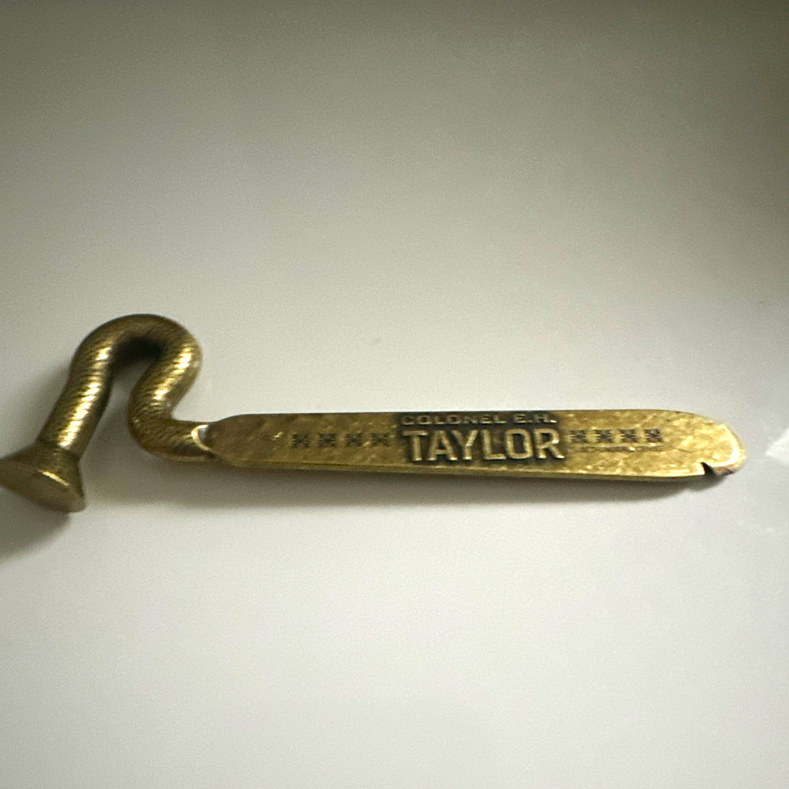 Colonel E.H. Taylor Gold Bottle Opener Distillery Bar Tool Colonel E.H. Taylor Gold Bottle Opener Distillery Bar Tool