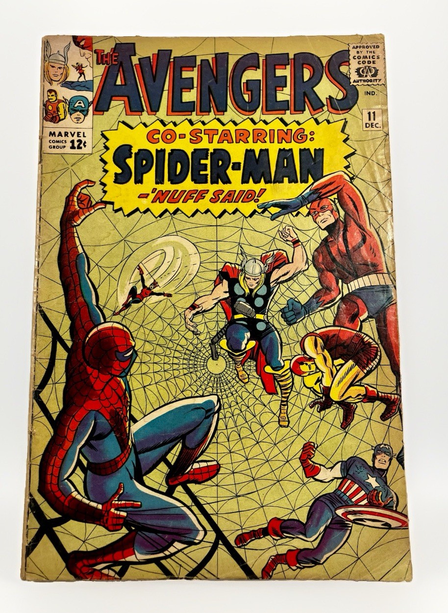 The Avengers #11 (Marvel Comics December 1964) 1ST Meeting Spider-Man & Avengers