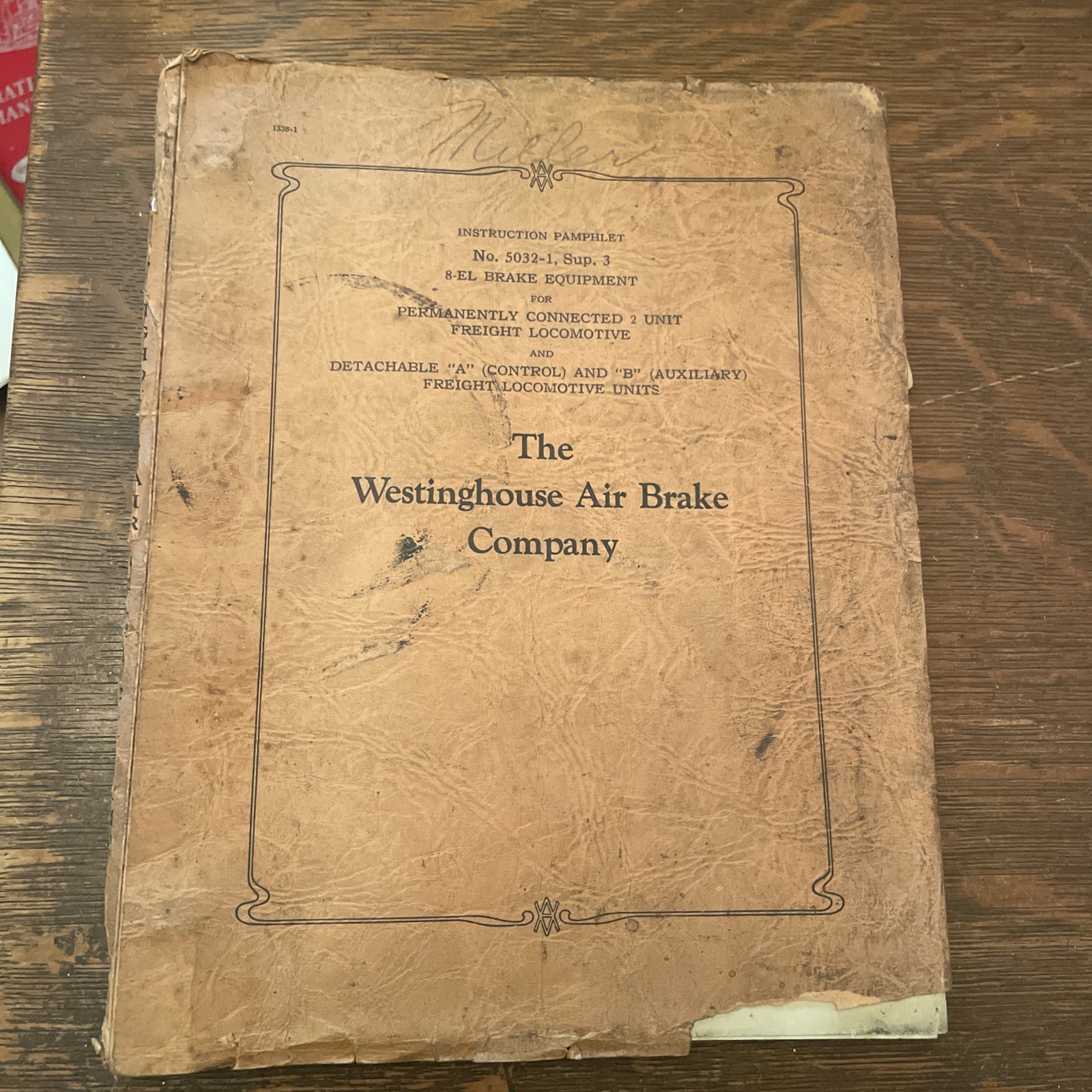 Westinghouse Air Brake Company Instruction Pamphlet No 5066-5 RL brake equipment