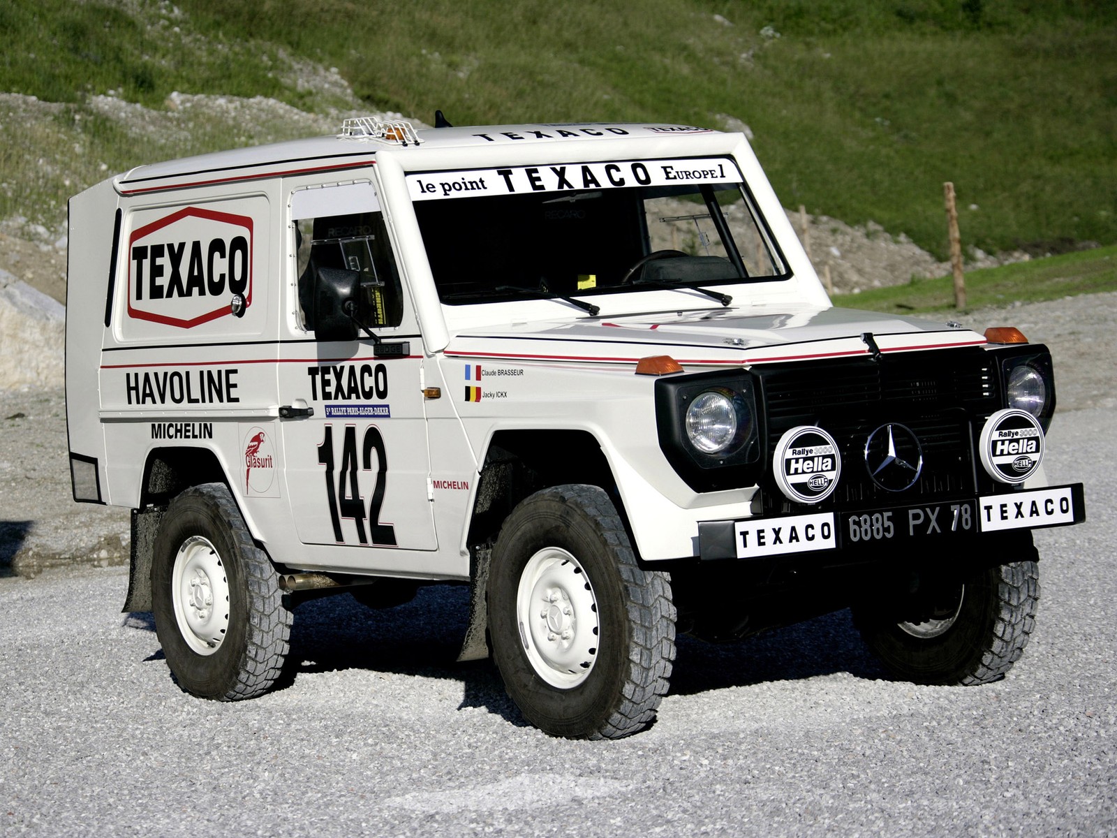 Cars 1983 mercedes benz g klasse 280 ge paris dakar w460 Art Print Poster 11x17