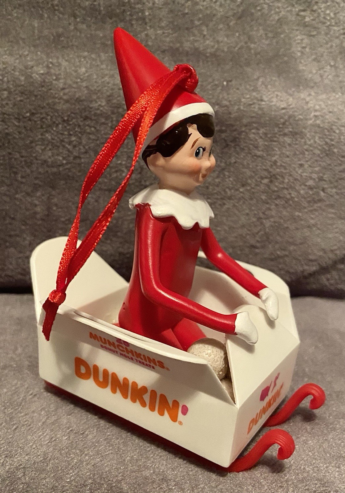 NEW Dunkin Donuts Elf On The Shelf 2022 Elf and Sleigh Holiday Ornament NEW Dunkin Donuts Elf On The Shelf 2022 Elf and Sleigh Holiday Ornament