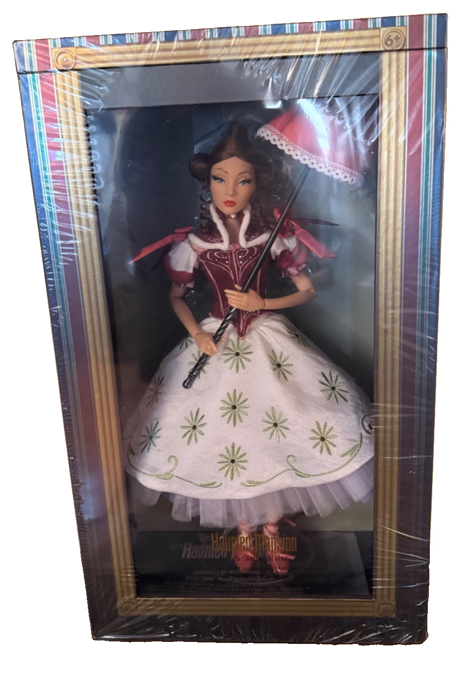 Rare NIB Haunted Mansion Sally Slater Tightrope Stretching Room Doll LE 6600