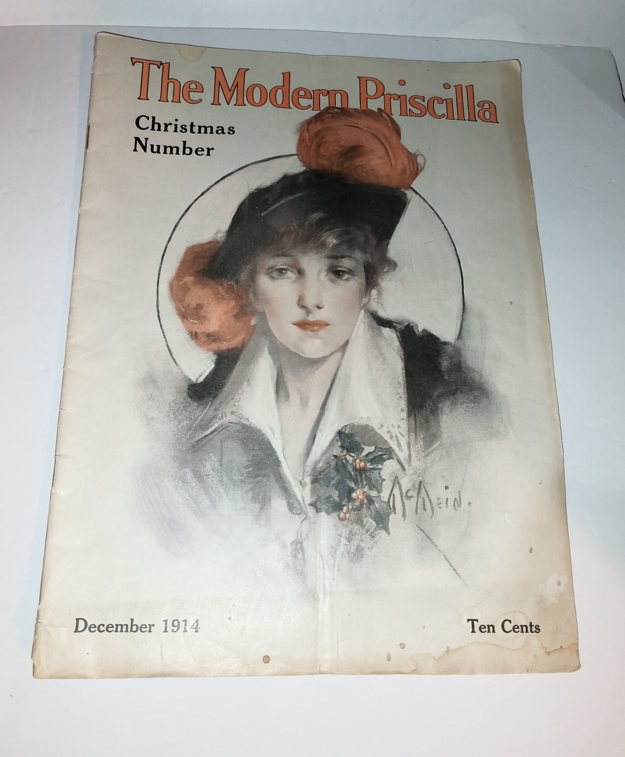 Modern Priscilla Magazine December 1914 Christmas Issue Neysa McMein Cover