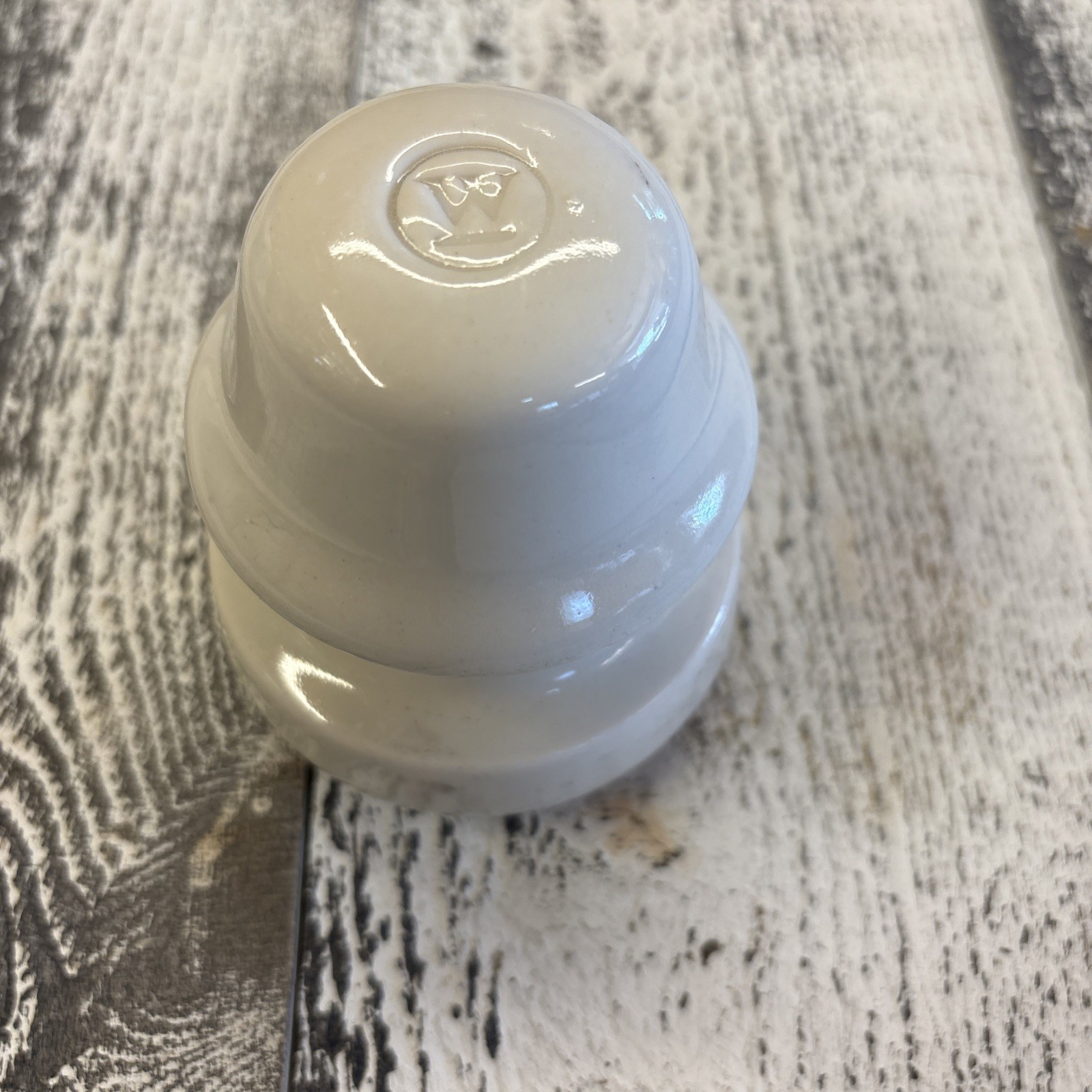 Vintage White Westinghouse Ceramic Porcelian Insulator 