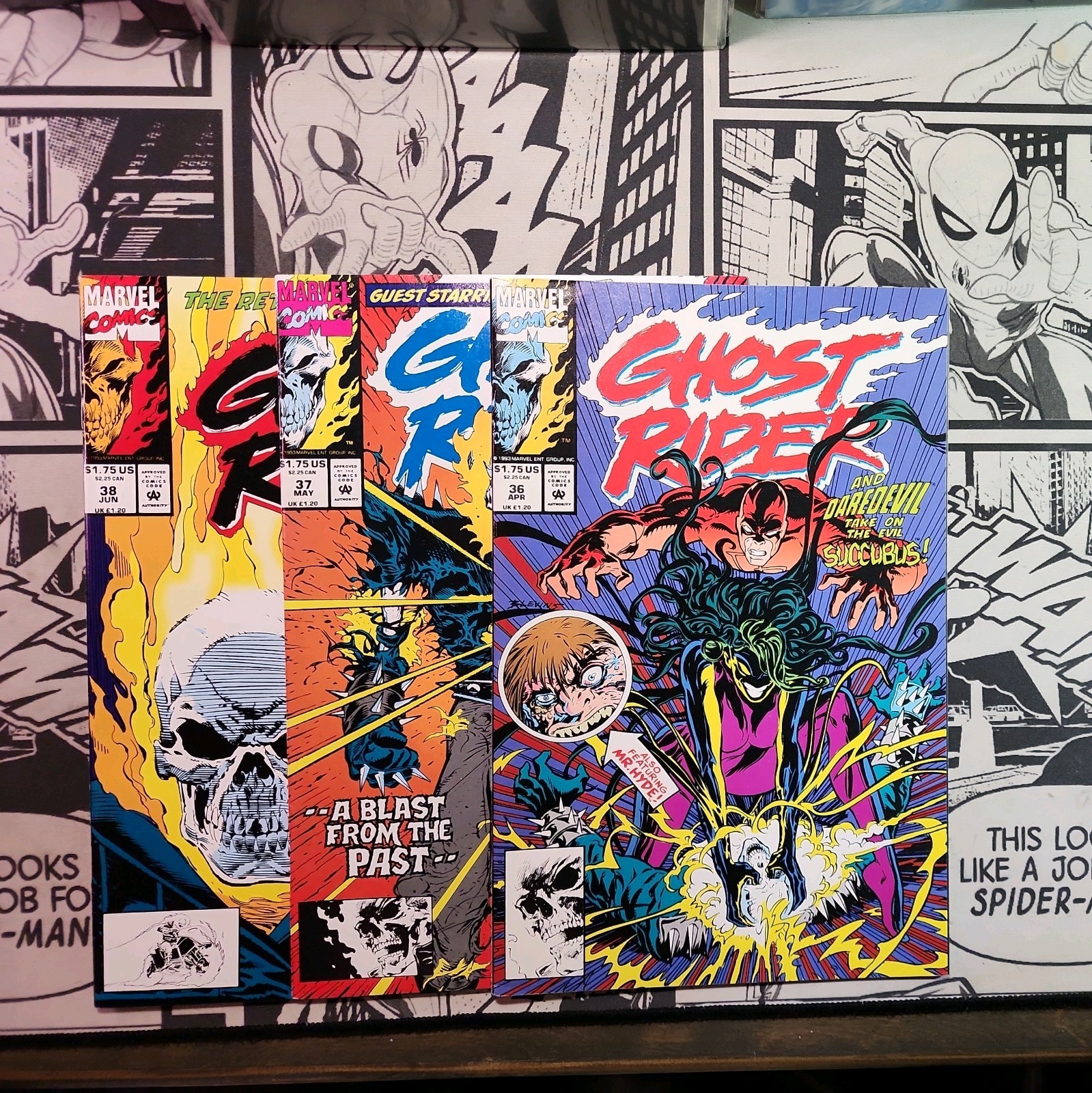 Ghost Rider  3 Book Lot #36,37,38 NM (1993) Marvel Comics 