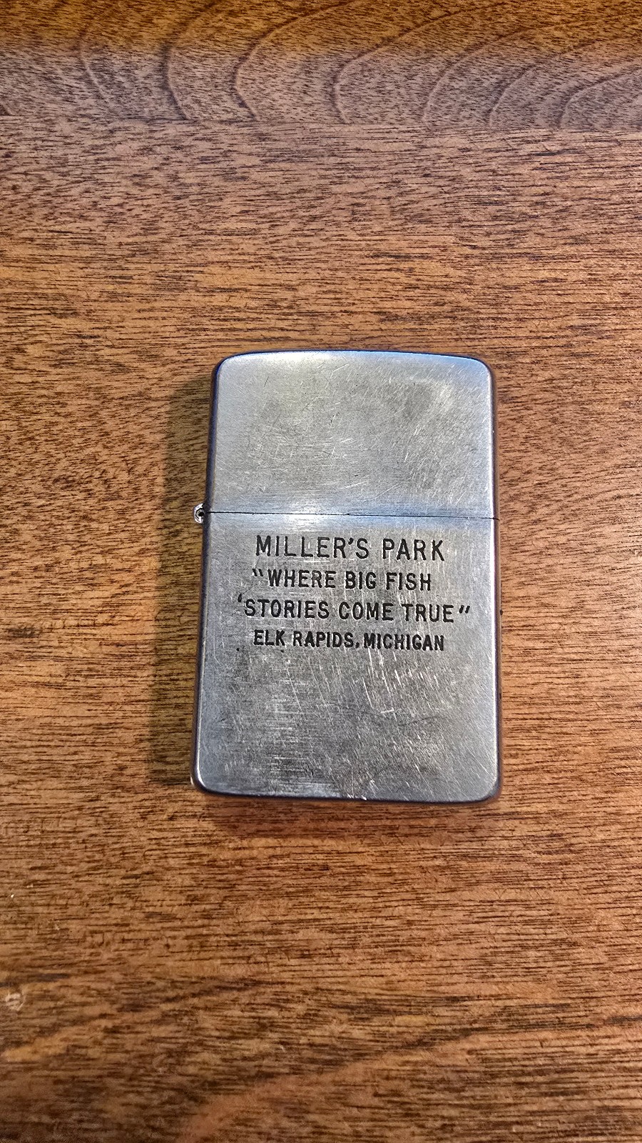 Vintage 1957 Miller\'s Park Zippo