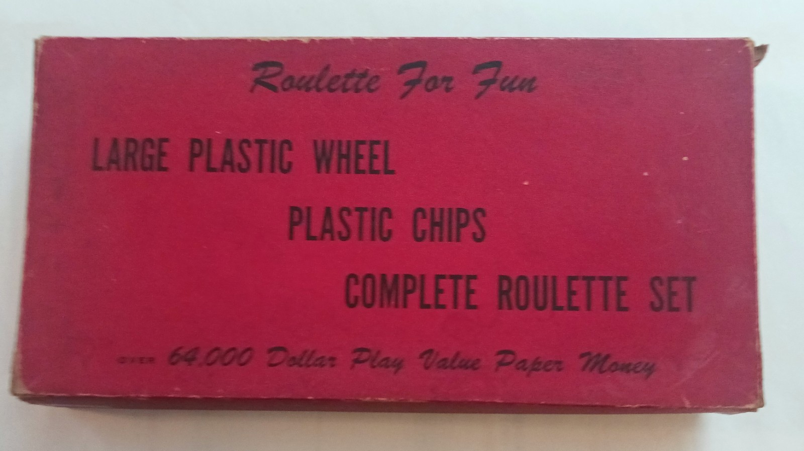 Vintage Roulette For Fun Made in Japan Game Drueke  Wheel Ball Chips Money