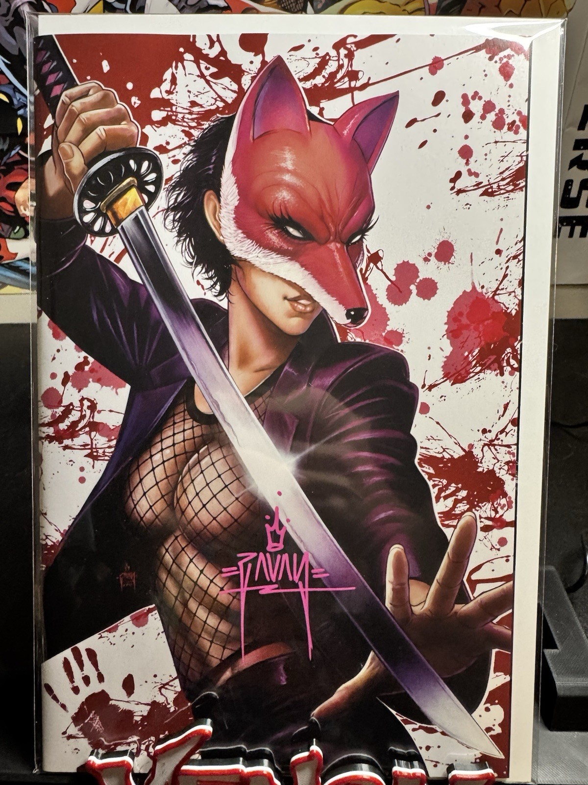 Fox Mask Killer #1 Exclusive Cover Signed by Martin Zavala Ltd 400 Fox Mask Killer #1 Exclusive Cover Signed by Martin Zavala Ltd 400