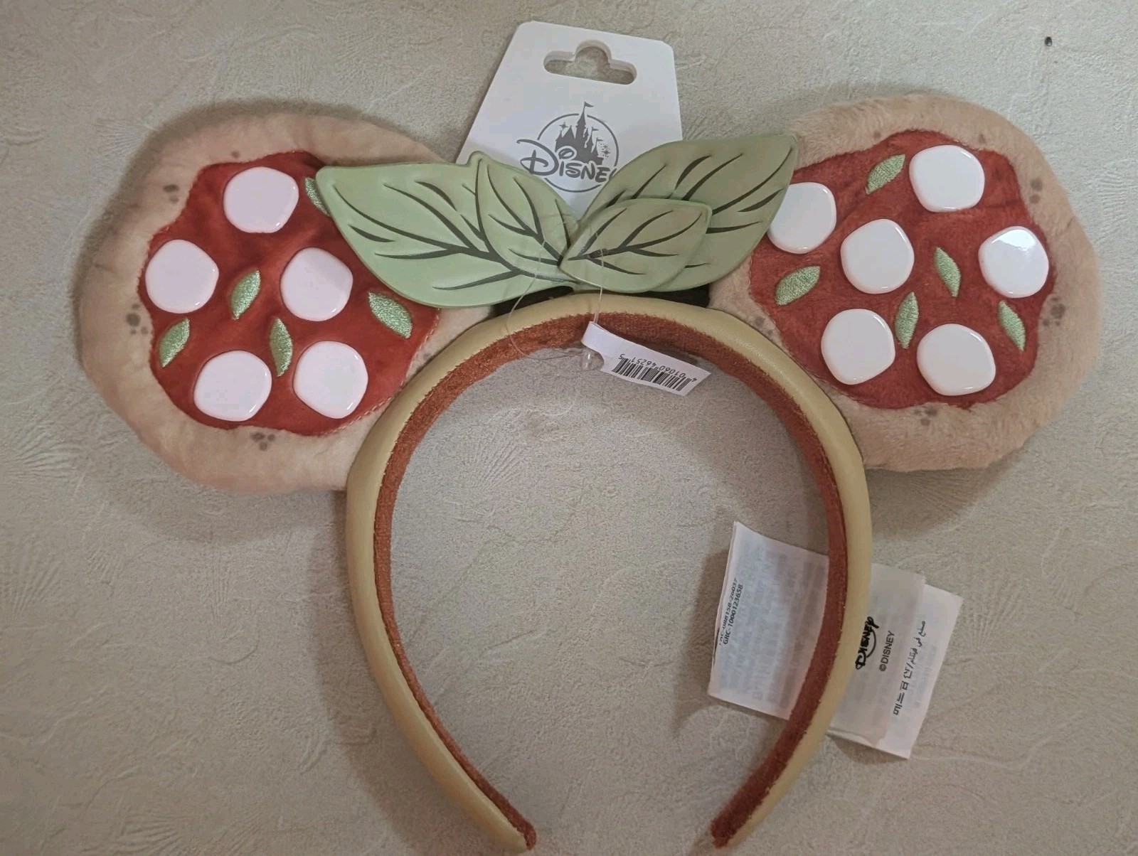 Disney Parks EPCOT World Showcase Italy Plush Pizza Ears Headband New 2026