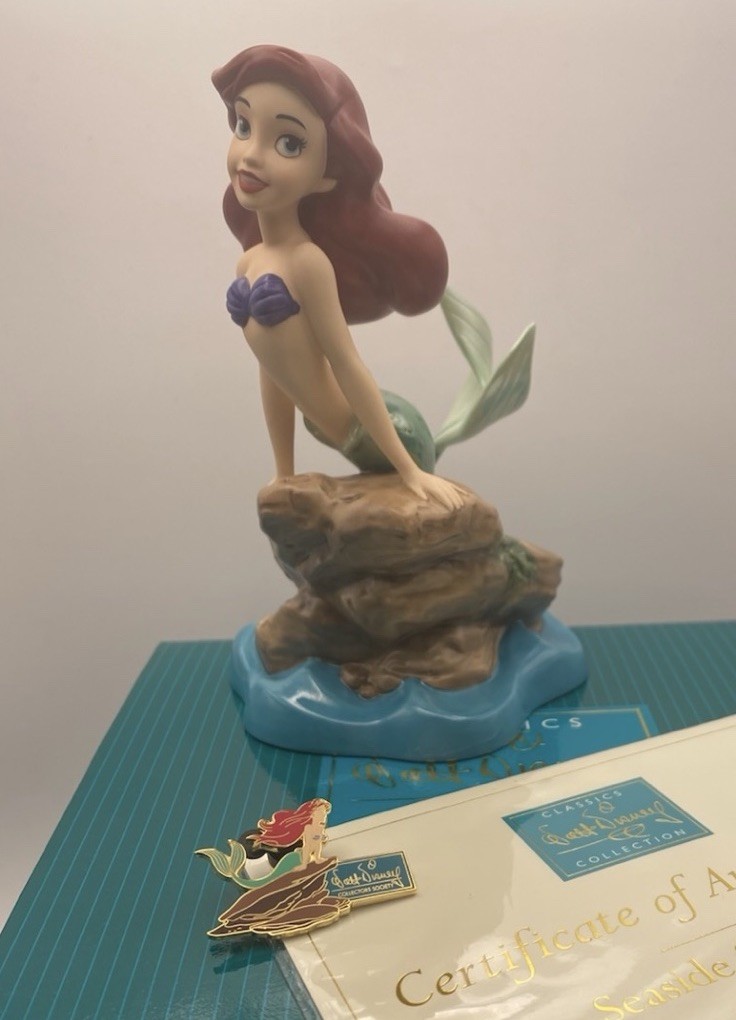 Vintage retired Rare WDCC Ariel Little Mermaid Disney Figurine Seaside Serenade Vintage retired Rare WDCC Ariel Little Mermaid Disney Figurine Seaside Serenade