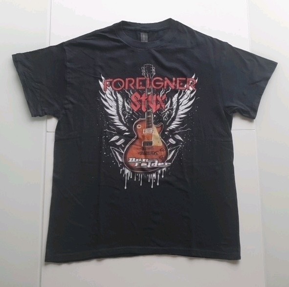 Vintage FOREIGNER STYX Juke Box Heroes Tour & John Waite,Size Medium T-Shirt IGC
