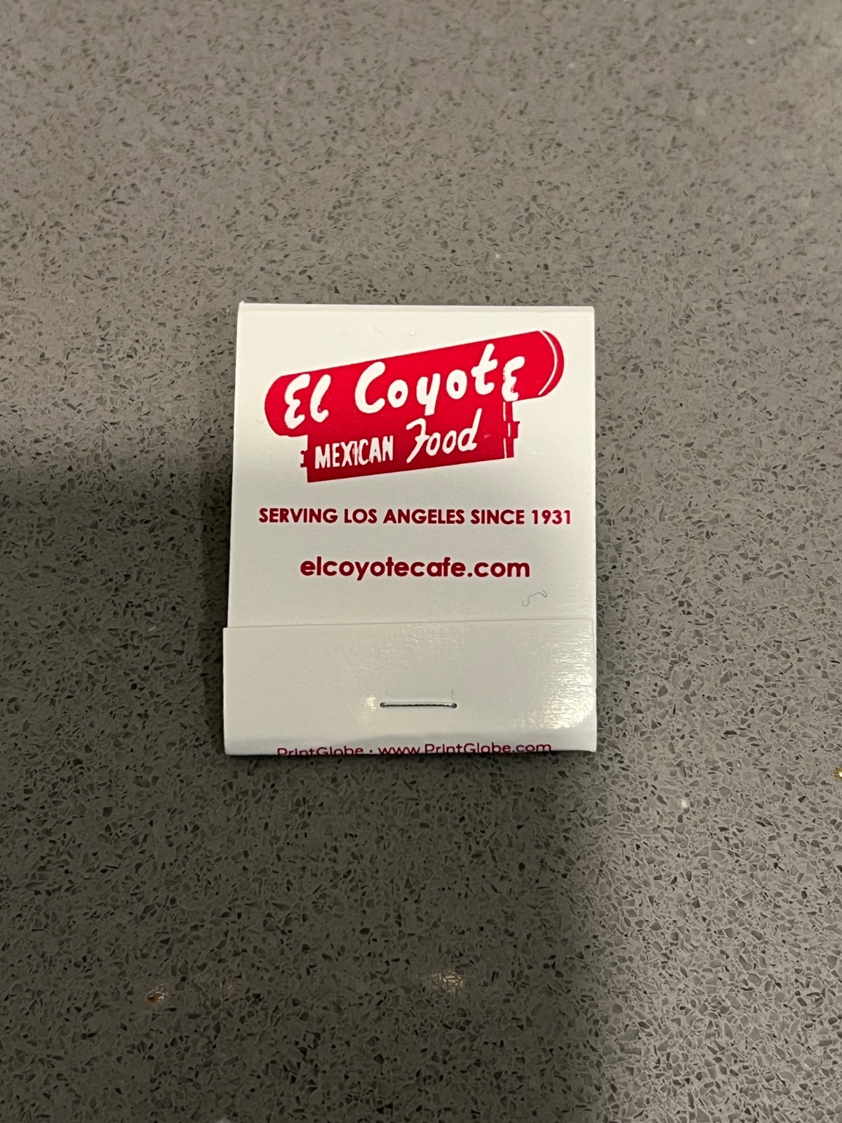 El Coyote Mexican Food Restaurant Los Angeles Matchbook Sharon Tate