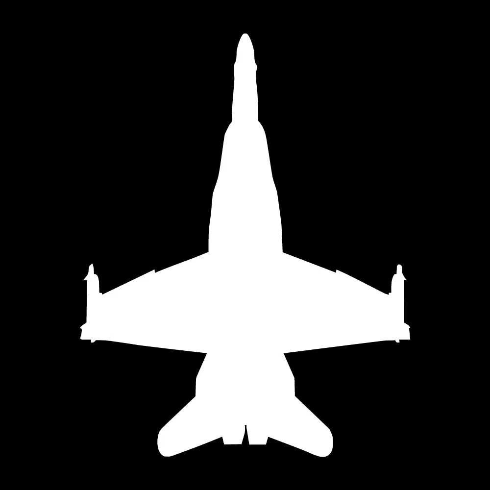 F/A-18 F-18 Hornet Airplane Decal Sticker White Die Cut Vinyl