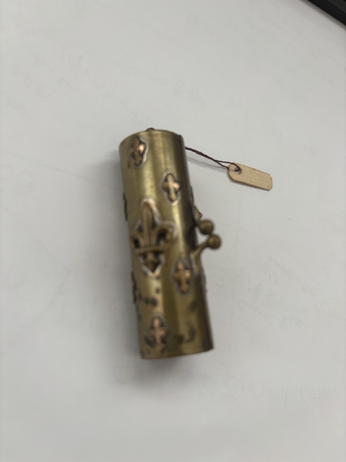 antique pill box vintage brass copper New Orlean Saints vv Old Bought At Auction antique pill box vintage brass copper New Orlean Saints vv Old Bought At Auction