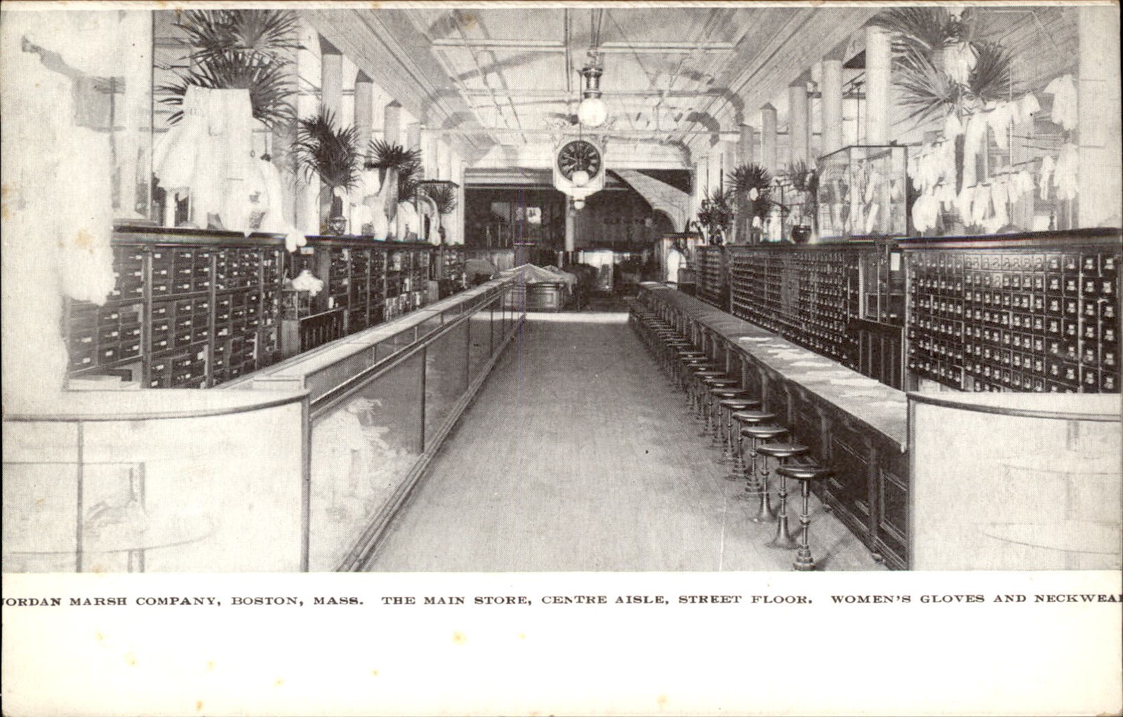 Boston MA Department Store Interior c1900s-10s Vintage Postcard bhn Boston MA Department Store Interior c1900s-10s Vintage Postcard bhn