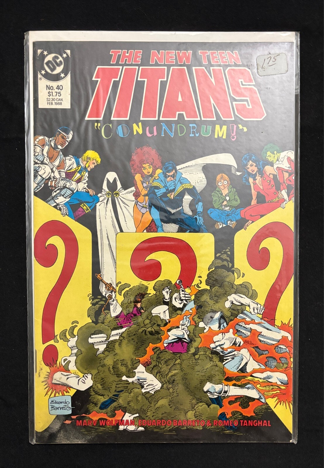 New Teen Titans #40 1988 DC Comics Gentleman Ghost Bagged Boarded