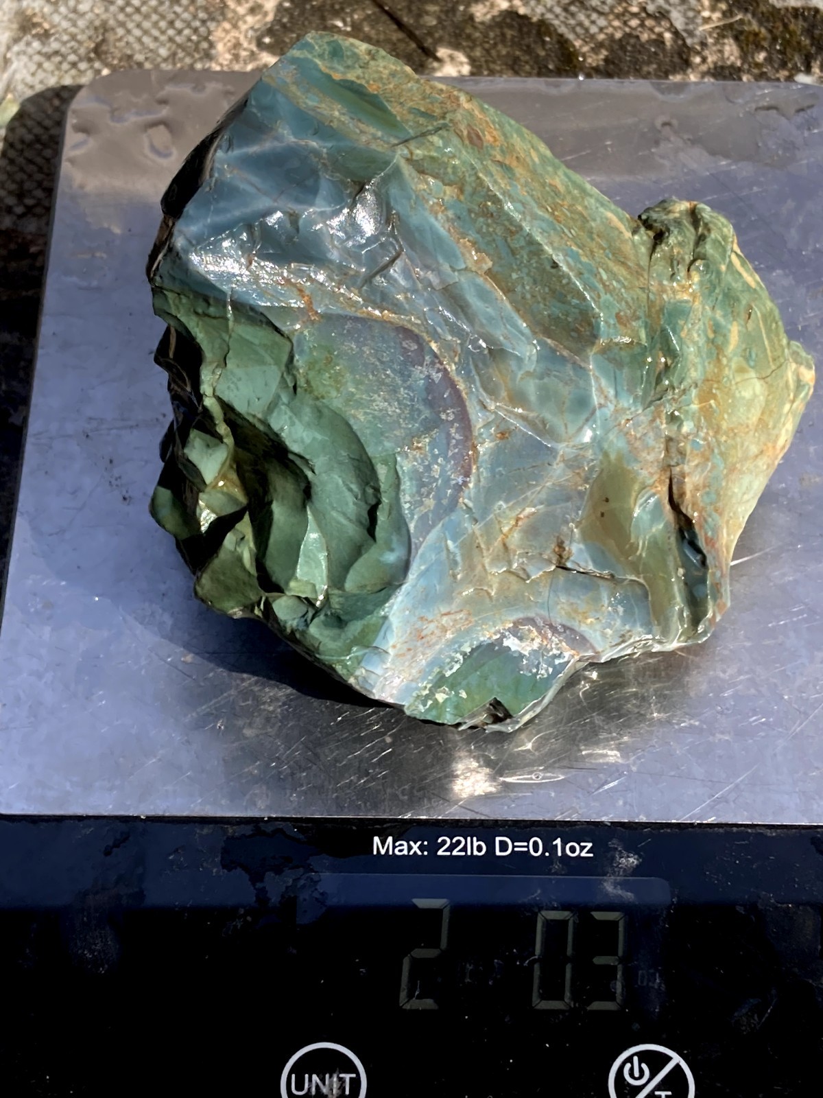 Rare central Oregon old stock Skaggs jasper AAA highest grade gem quality 2.03#