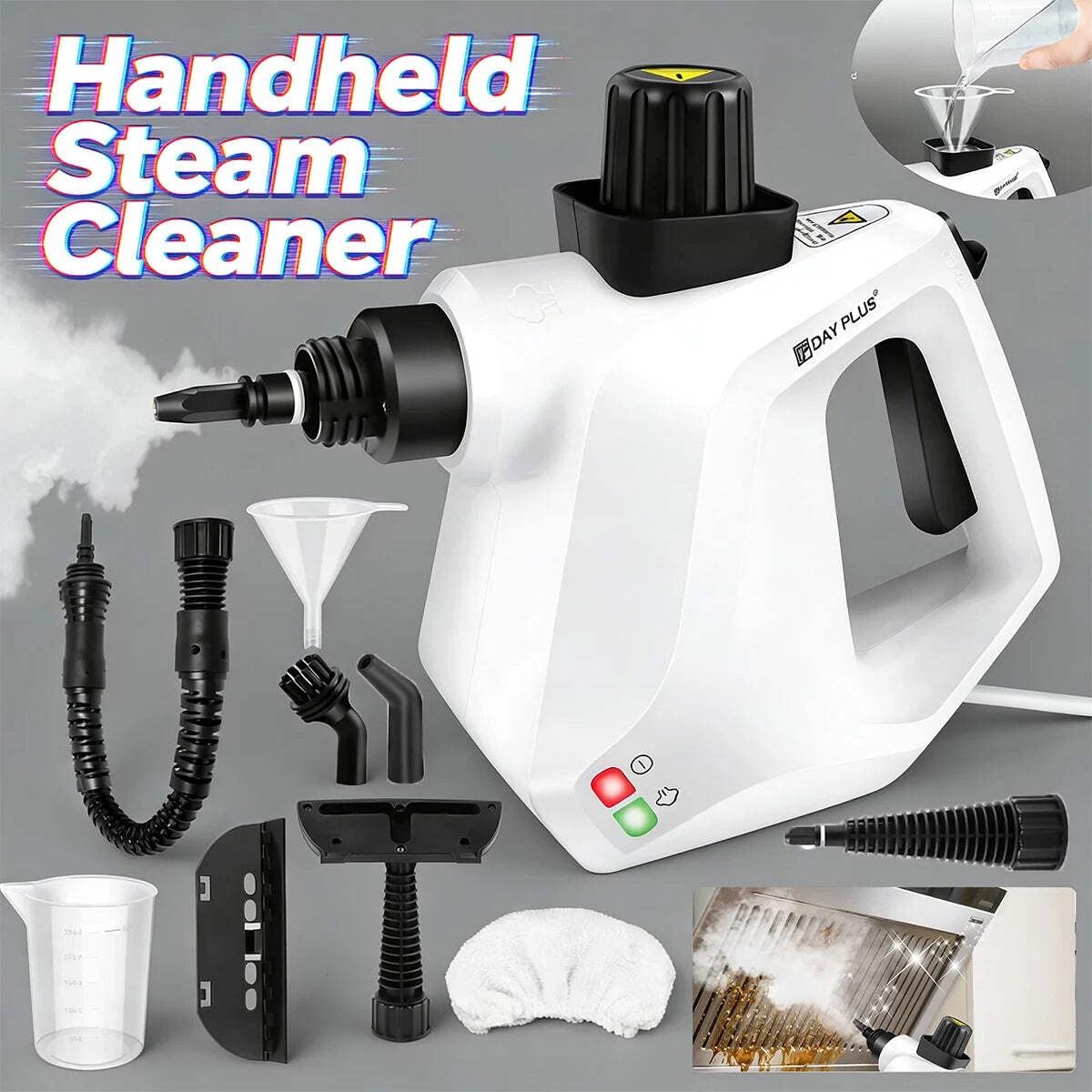 Steam Cleaner, Multi-purpose Steam Cleaner Handheld Device with 9 Accessories fo