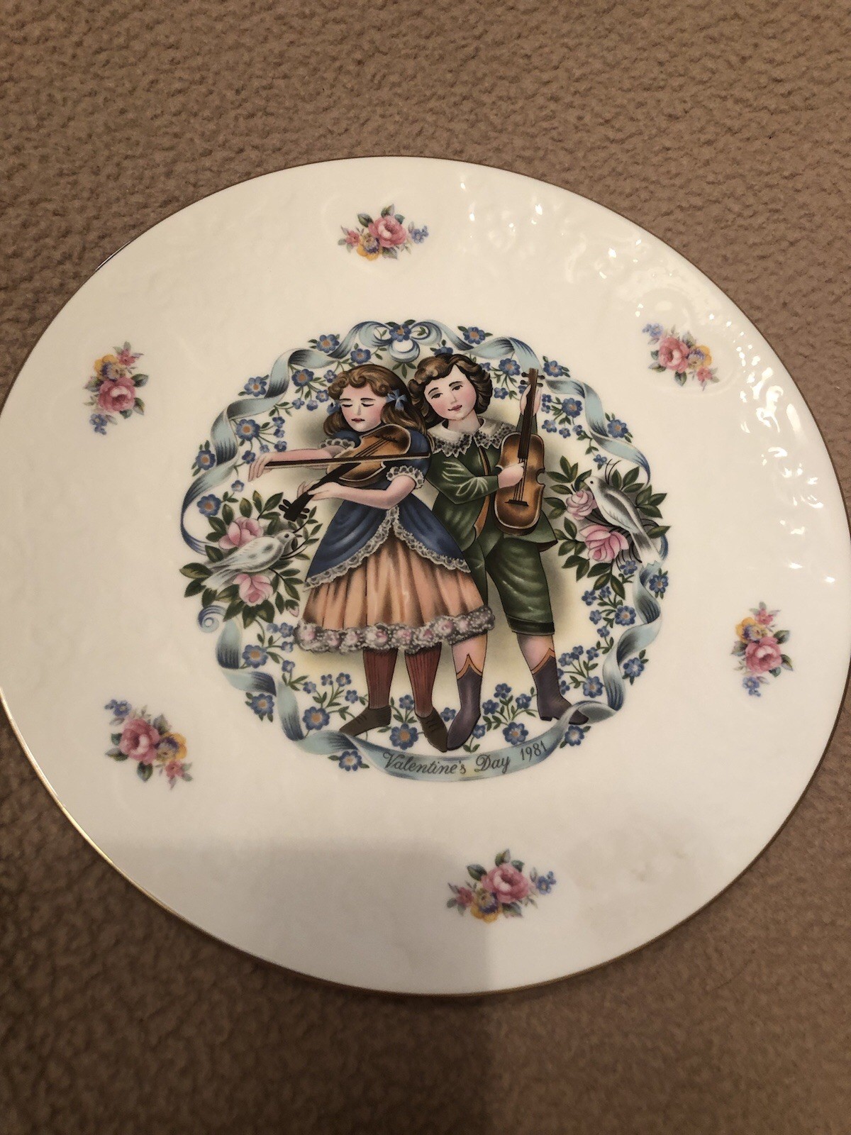 Royal Doulton My Valentine Plate 1980 Royal Doulton My Valentine Plate 1980