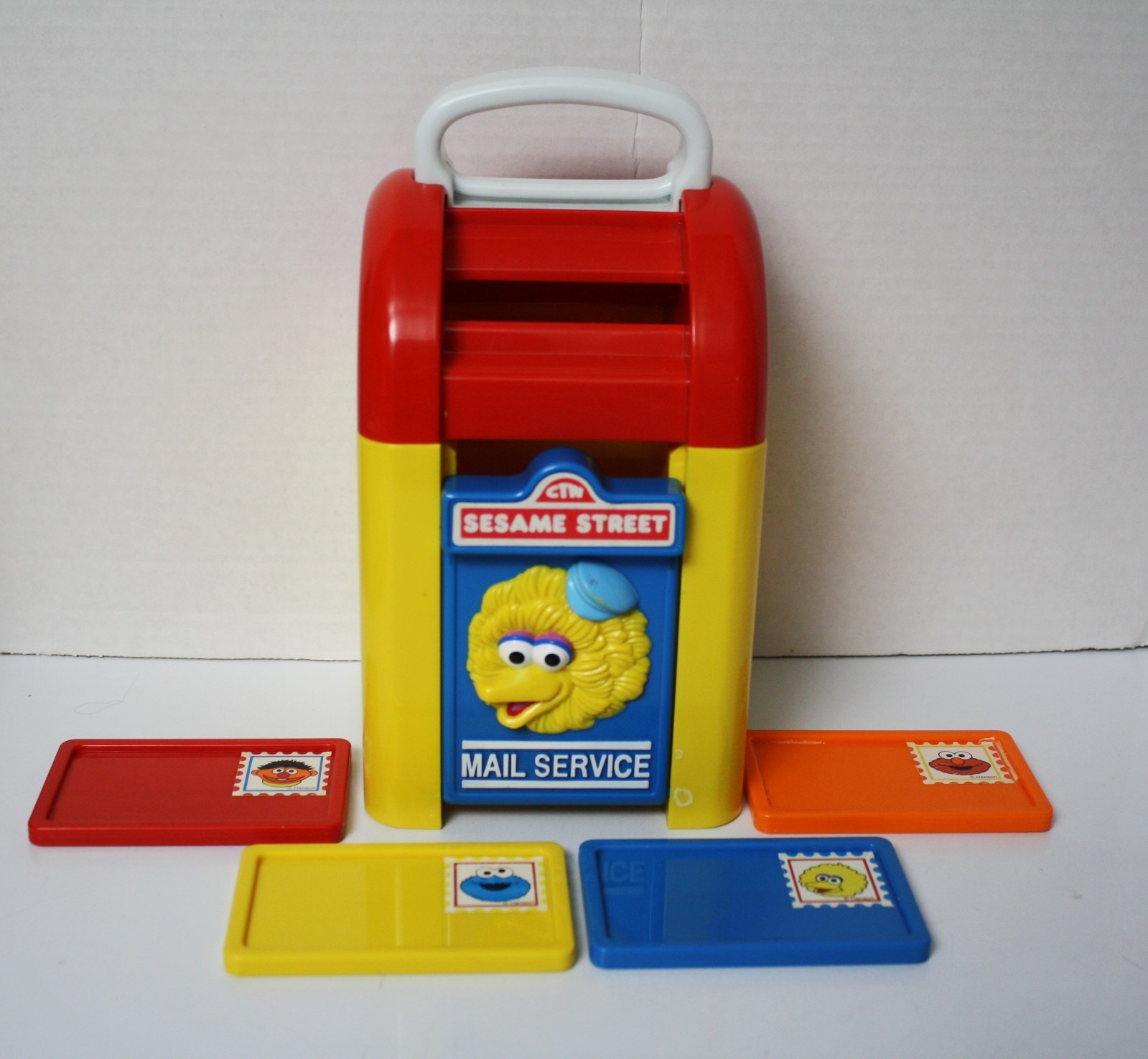 Vintage Illco Big Bird Sesame Street Babies/Toddlers Mailbox Stacking Letters