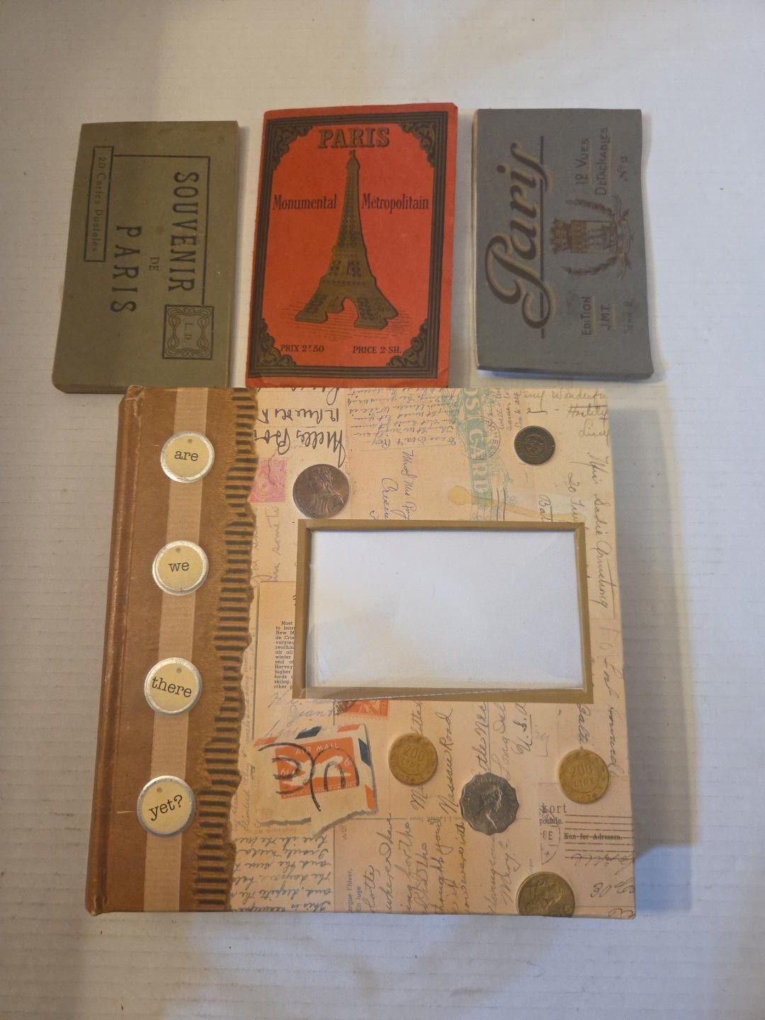 99 antique French postcards album Paris Versailles World War I 1900 Rppc Lot Map