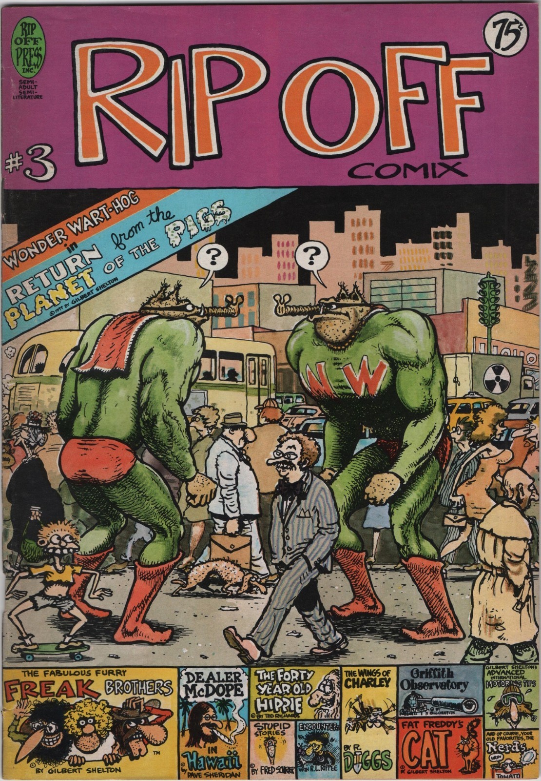 RIP OFF Comix #3 Underground Comic 1st Printing Rip Off Press 1978
