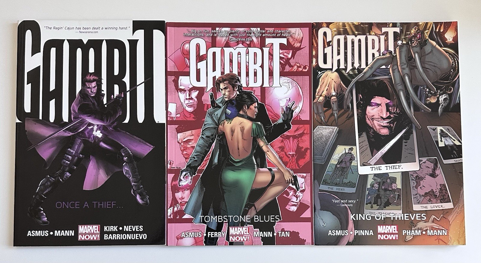3x GAMBIT TPB Lot: Once a Thief, Tombstone Blues & King of Thieves JAMES ASMUS