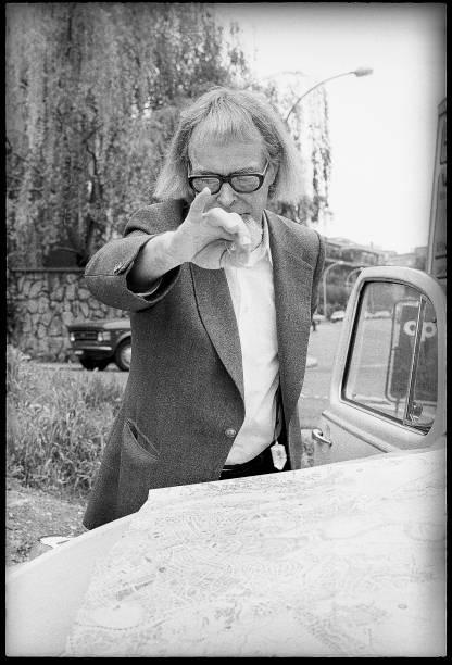 Swiss diviner Bruno Weber searches for the kidnapped Aldo Moro Rom- Old Photo 1