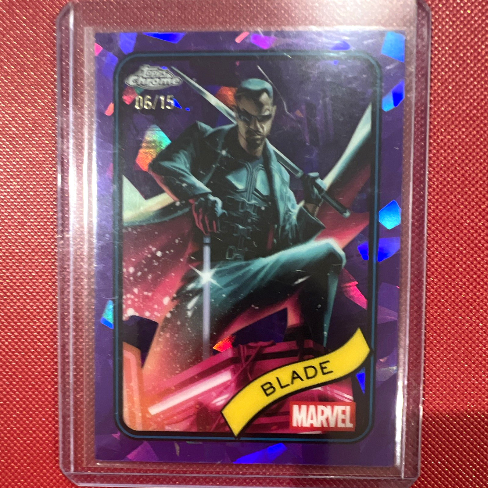 Topps 2025 Topps Chrome Marvel Blade #126 Serial Numbered 06/15