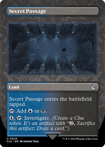 Secret Passage (Borderless) MTG Magic Ravnica: Clue Edition