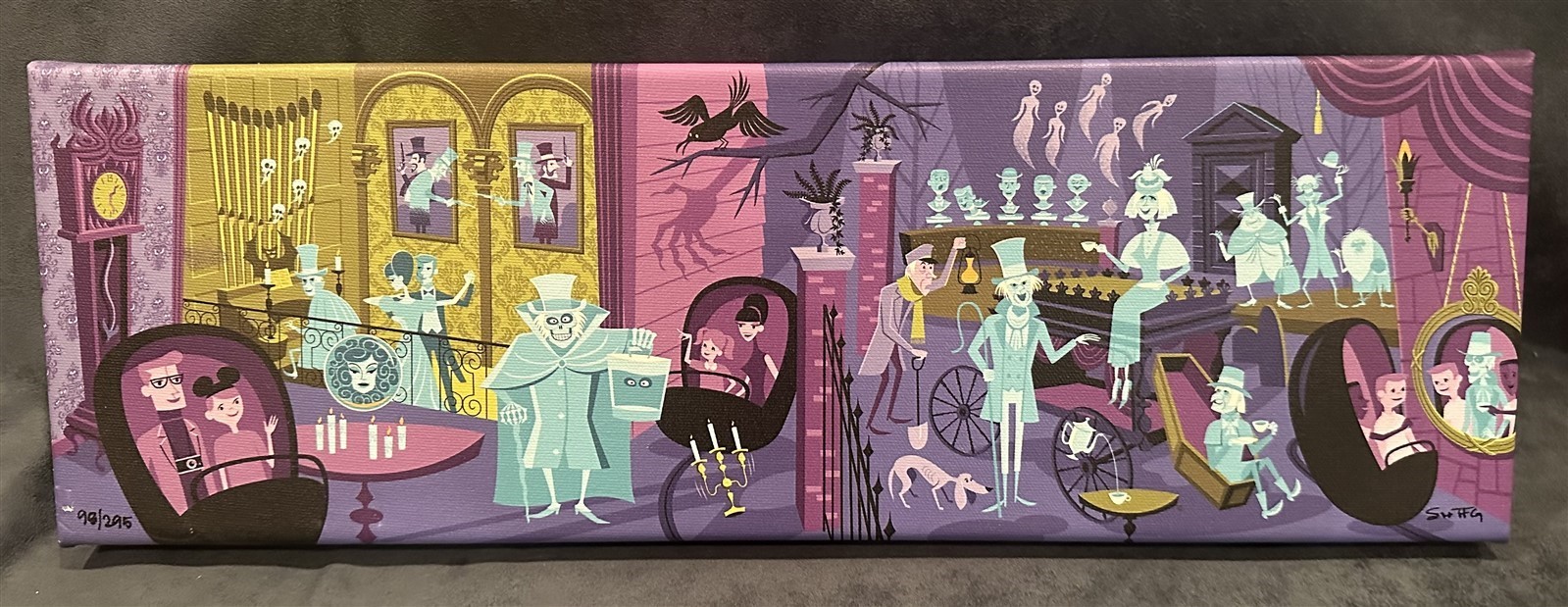 Disneyland HAUNTED MANSION 50th Event SHAG 31 GHOSTS Canvas Wrap LE 295 