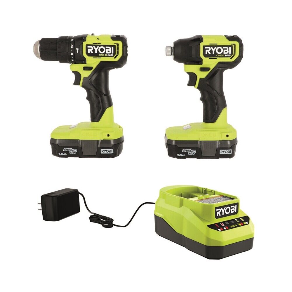 RYOBI 18V ONE+ HP Compact Brushless 2-Tool Drill and Driver Combo Kit PSBCK91KMX