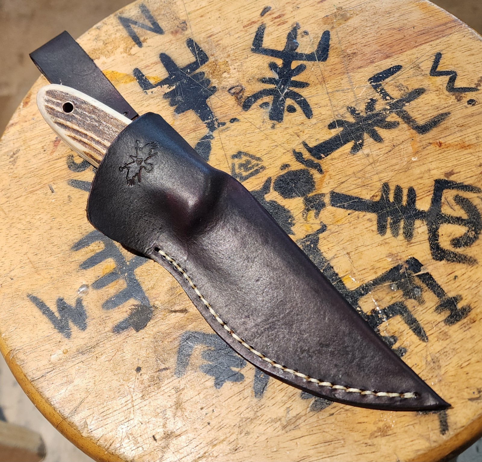 RAVEN FORGE Custom Skinning Knife 4 1/2\