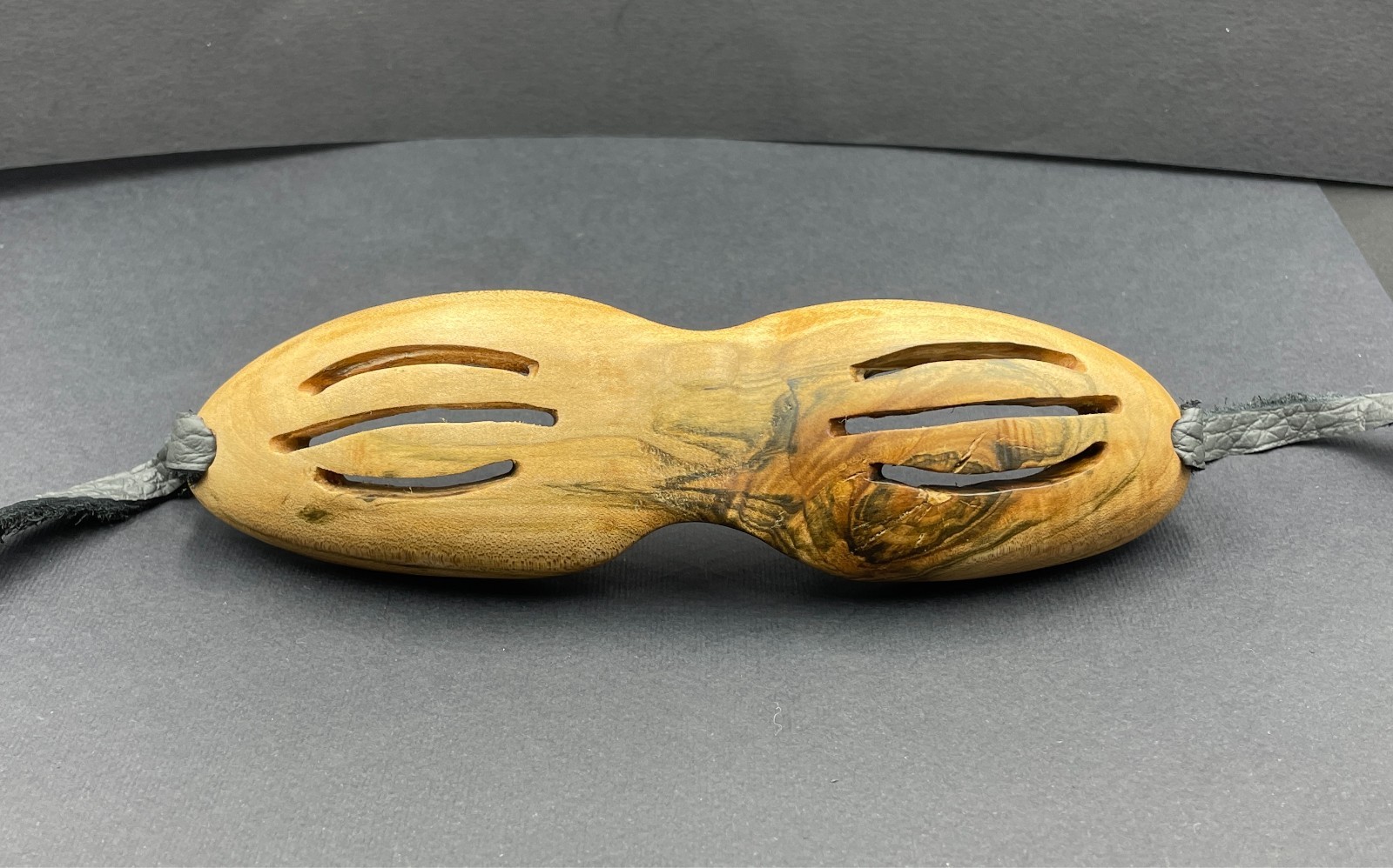 Inuit Wooden Snow Goggles, Eskimo Art, Rustic Carved Reproduction Multiple Slits Inuit Wooden Snow Goggles, Eskimo Art, Rustic Carved Reproduction Multiple Slits