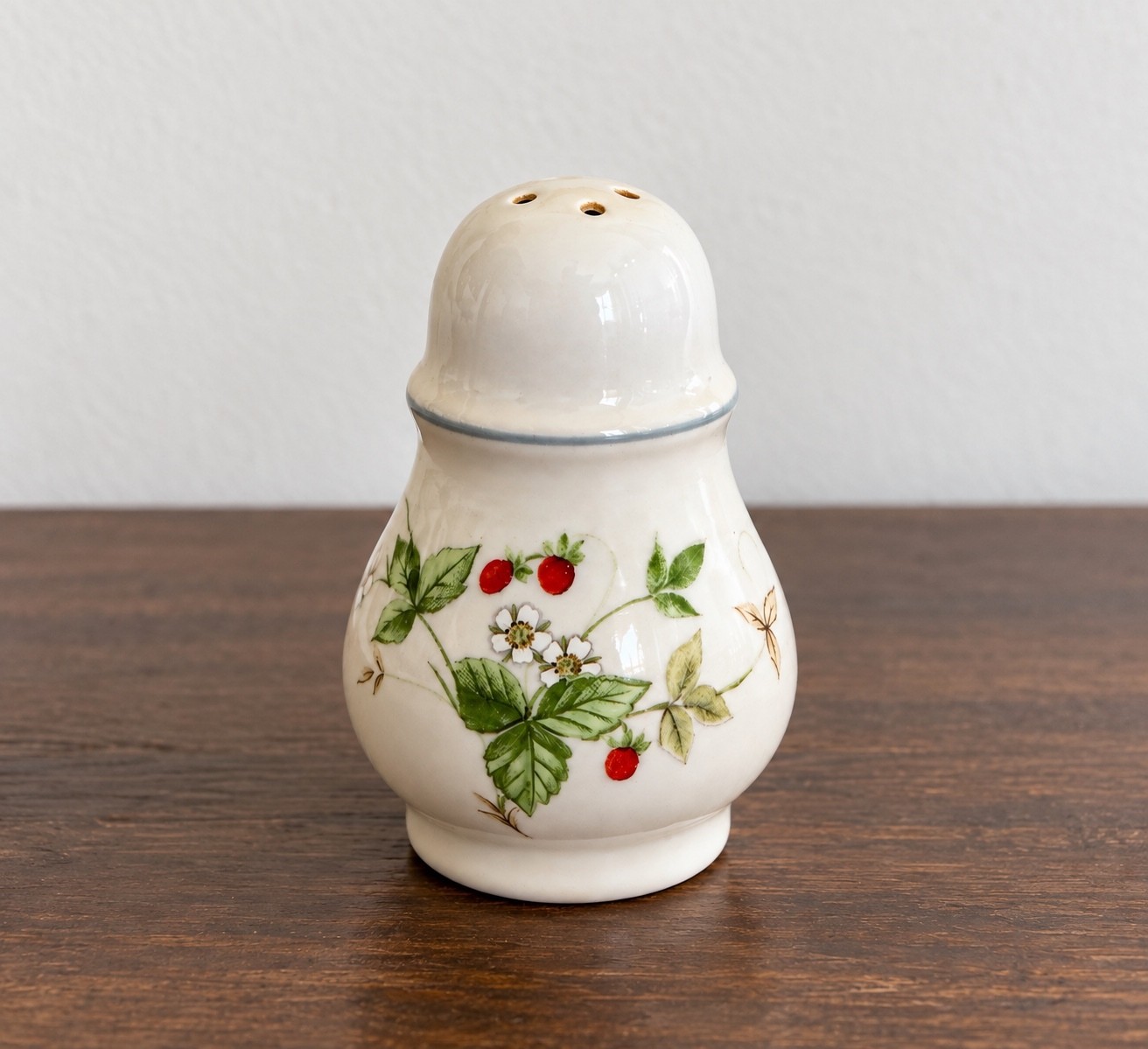 Vintage Mikasa Strawberry Festival Salt Shaker Japan 1970s Stoneware Vintage Mikasa Strawberry Festival Salt Shaker Japan 1970s Stoneware