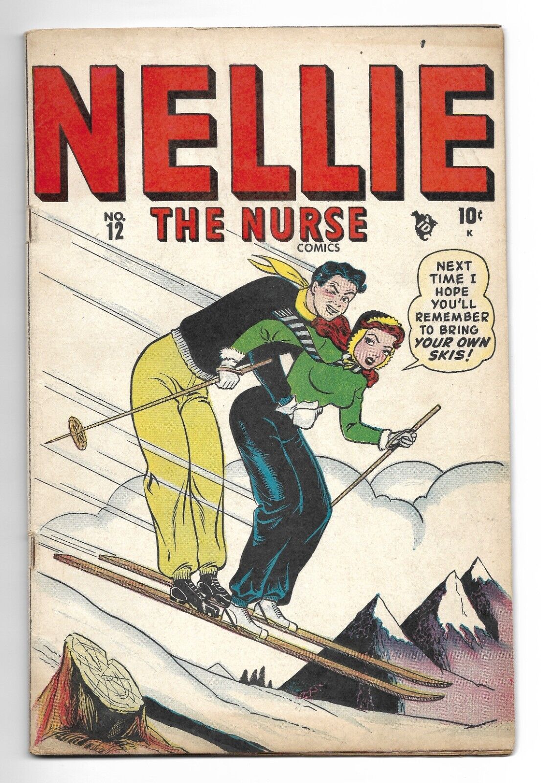 Nellie The Nurse #12 (Marvel/Timely 1948) GGA, Headlights cover | VG+ 4.5