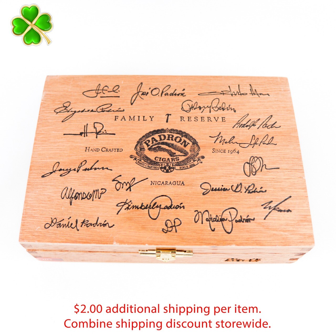 Padron Family Reserve No. 44 Empty Wood Cigar Box 7 Padron Family Reserve No. 44 Empty Wood Cigar Box 7