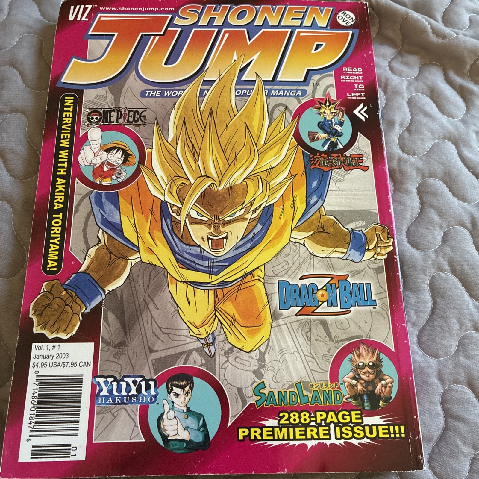 Shonen Jump Magazine Jan 2003 Vol 1 Issue 1 Premiere Issue 
