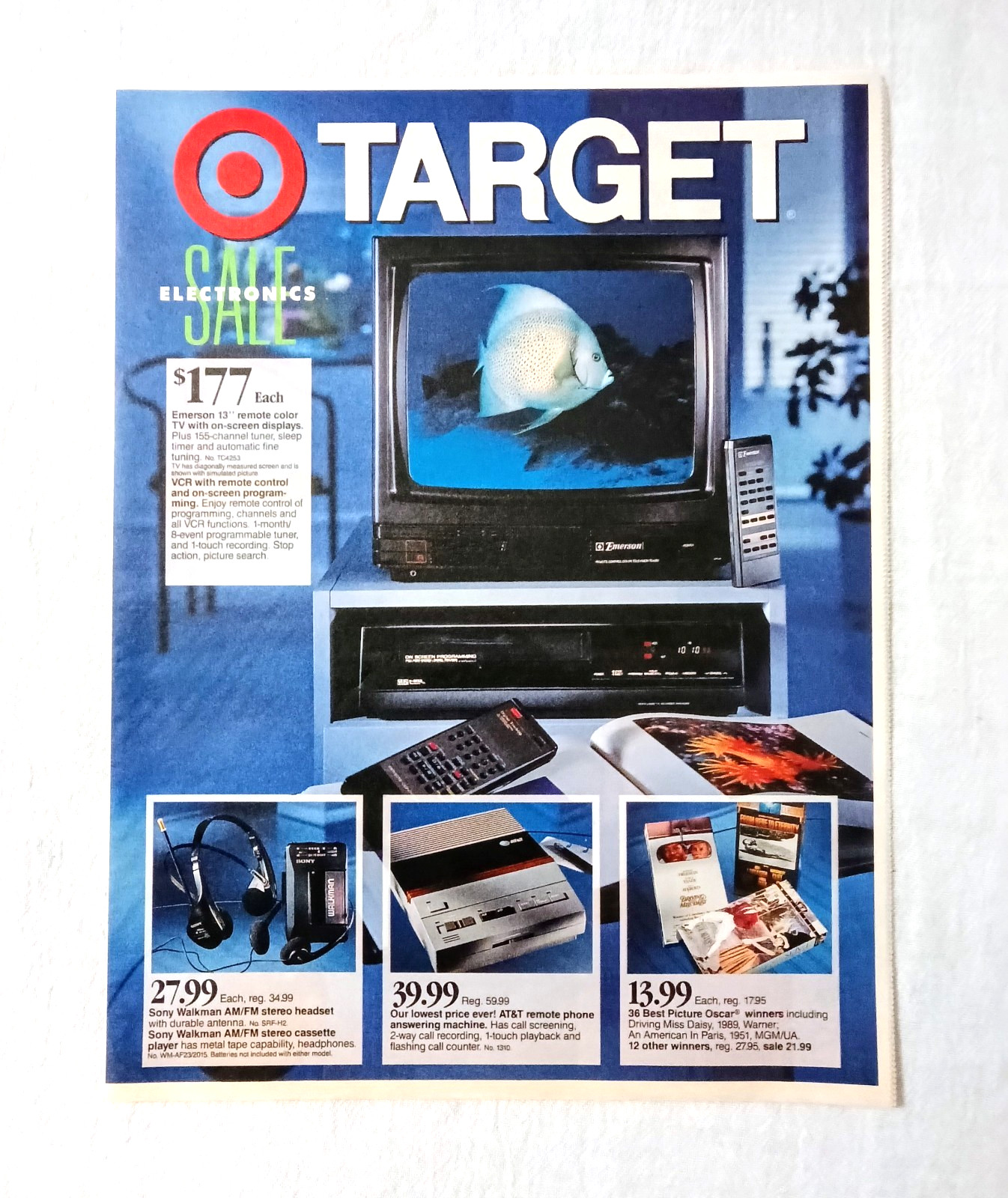 1991 TARGET DEPARTMENT STORE WEEKLY NEWSPAPER ADVERTISEMENT AD FLYER
