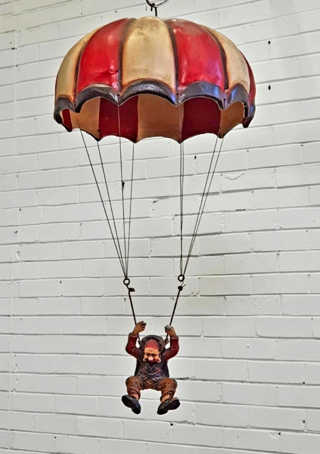 Vintage Allan Agohob Parachuting Clown Hanging Sculpture Circus Pop Art 32\