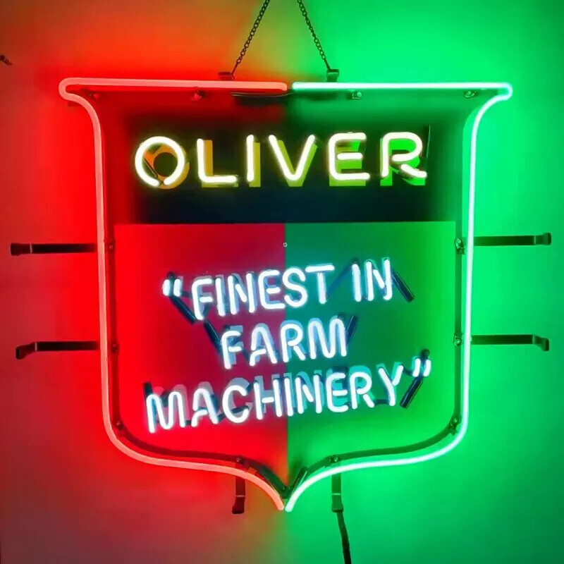 New Oliver Finest In Farm Machinery HD ViVid Neon Sign 24\