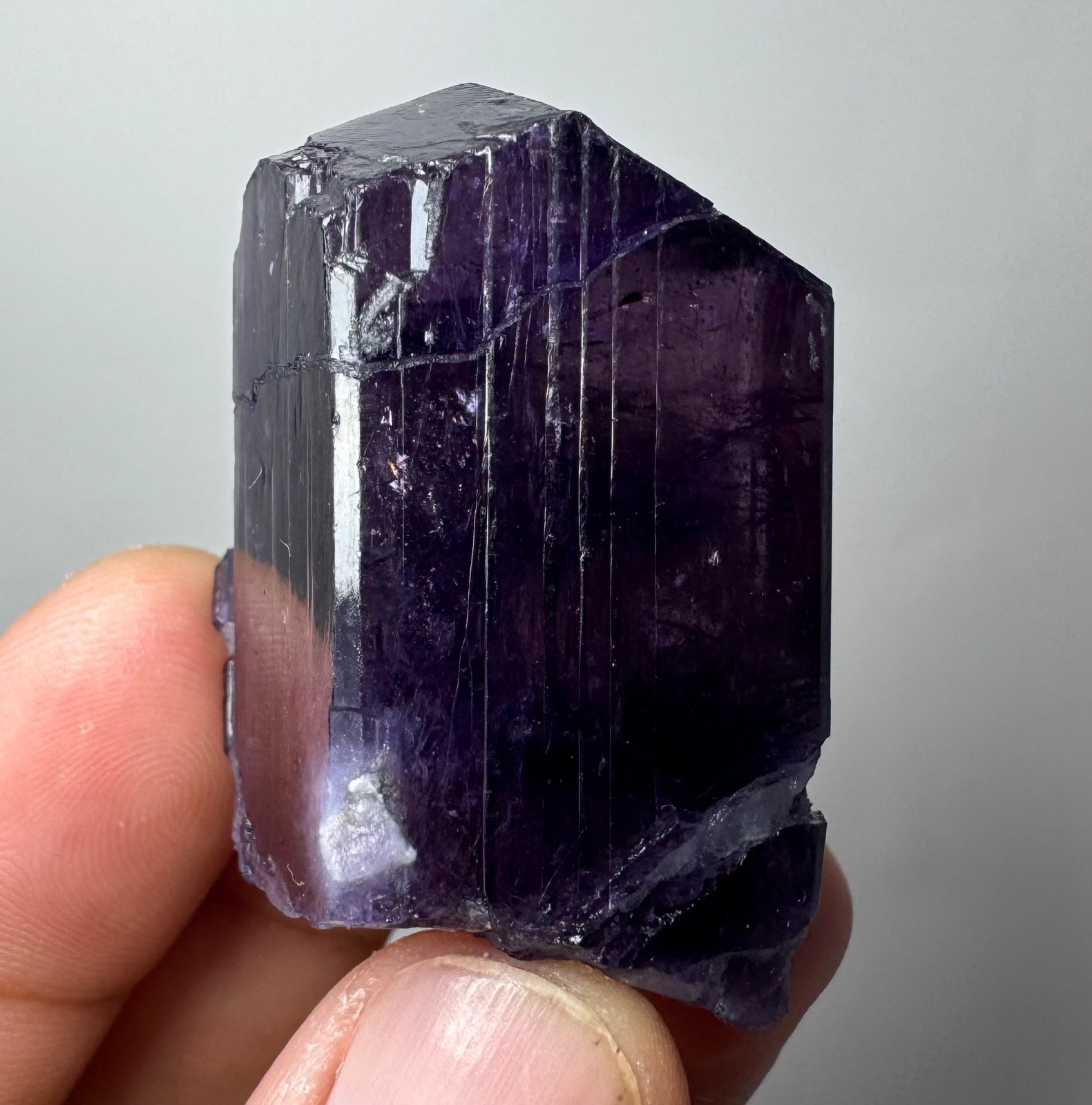 265 Ct Extraordinary Violet Purple Scapolite Crystal From Afghanistan