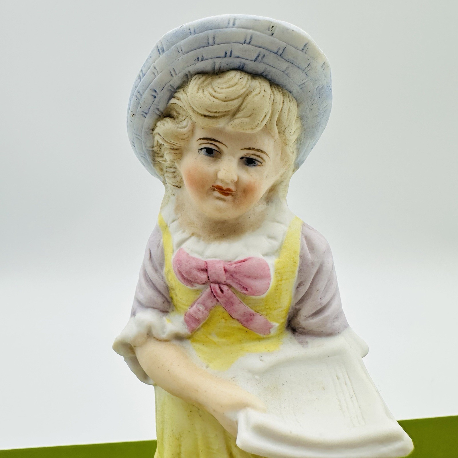 Antique German Bisque Girl Figurine Unsigned Heubach Style 6.5